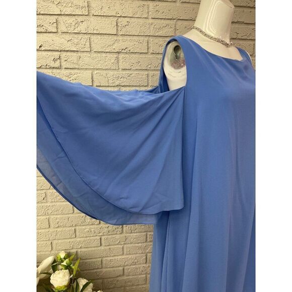 Jessica Howard Women Cold Shoulder Flutter Sleeves Shift Dress Size 16 - Picture 5 of 9